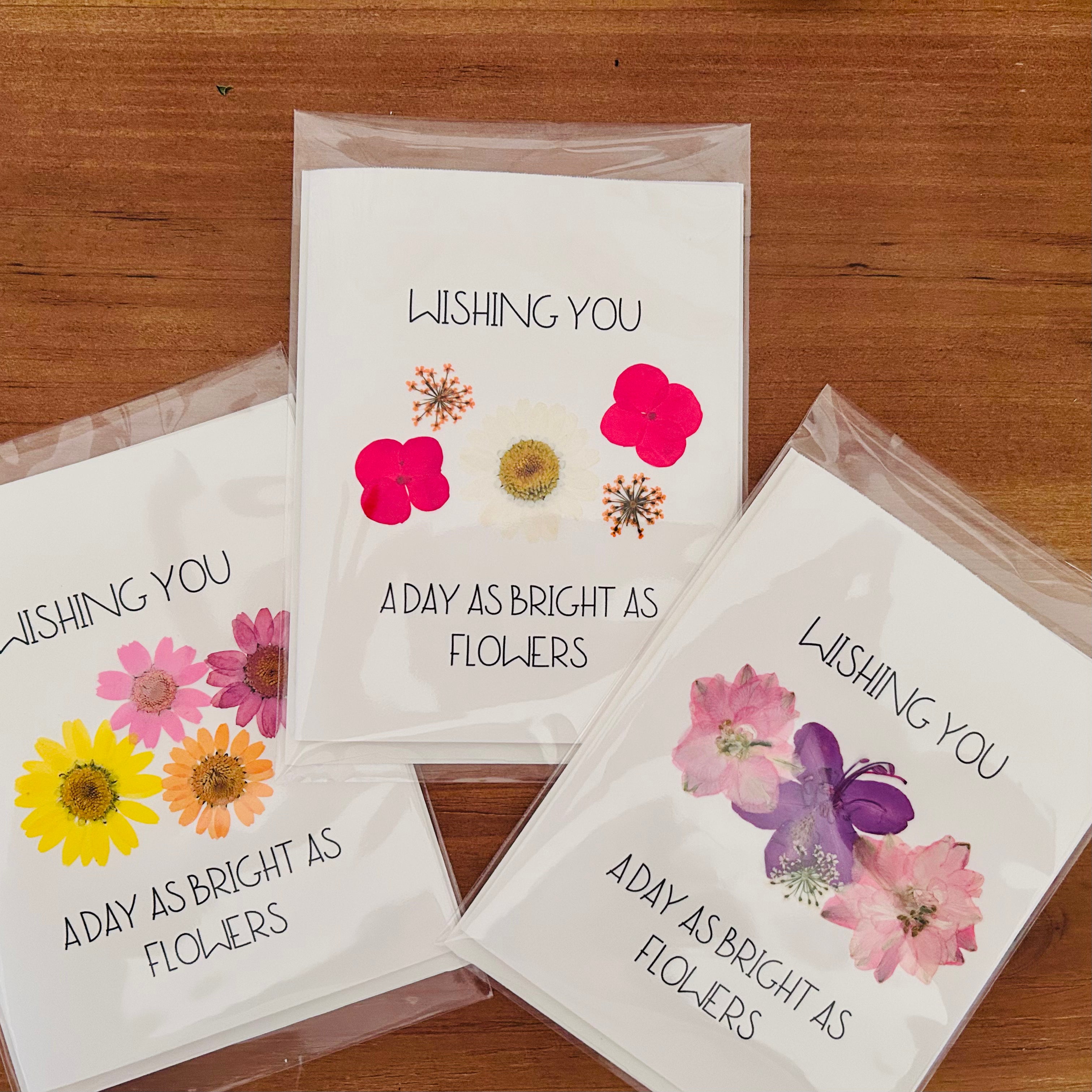 Pressed Flower Cards