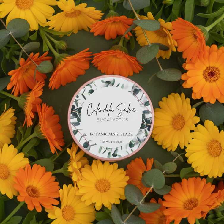 Calendula Salve – Lavender, Eucalyptus, Vanilla Rose