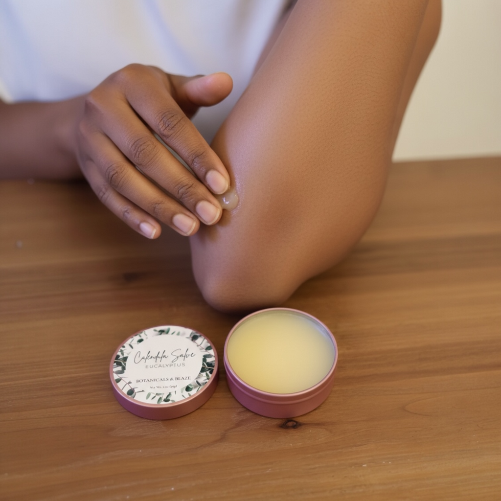 Calendula Salve – Lavender, Eucalyptus, Vanilla Rose