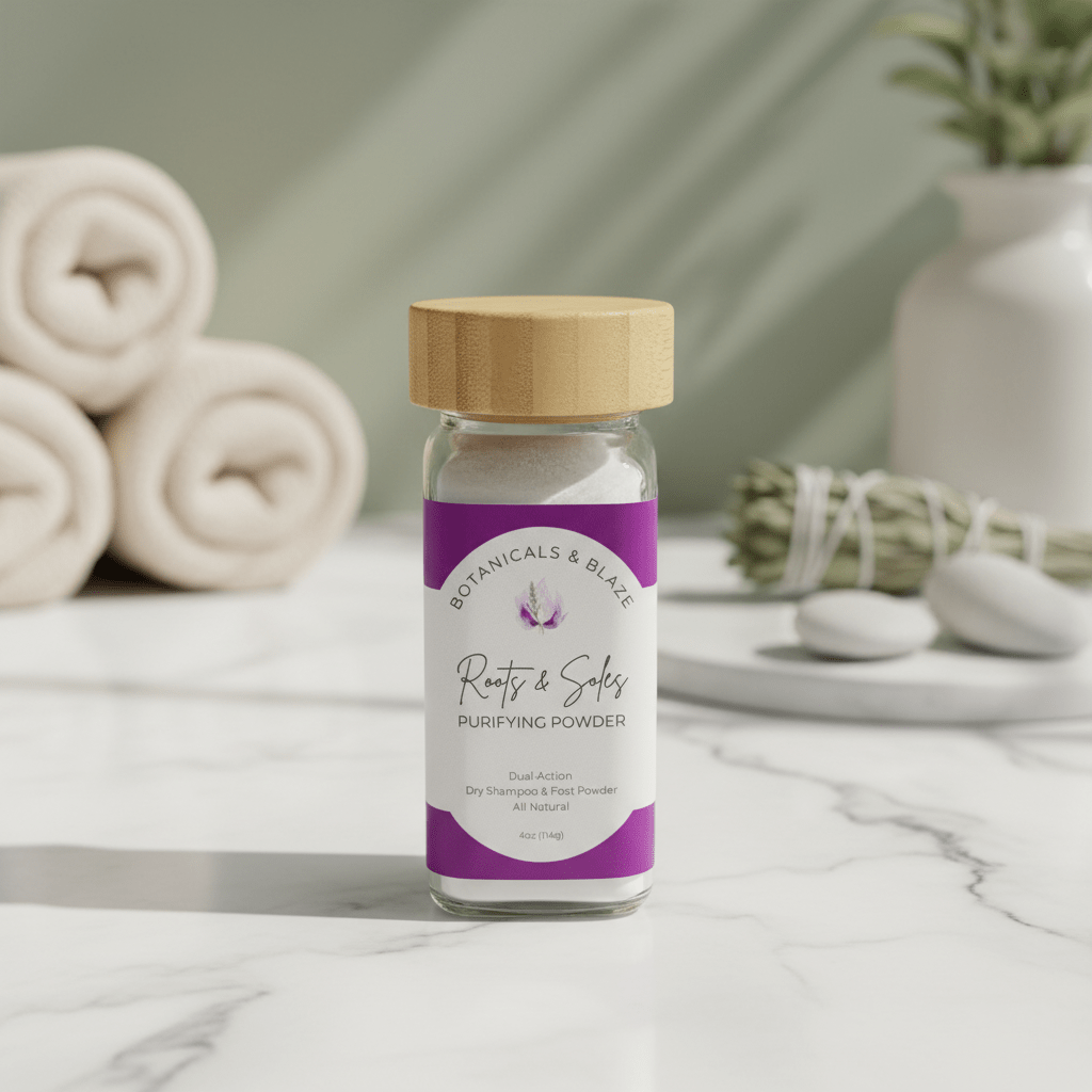 Roots & Soles Purifying Powder - Botanicals & Blaze